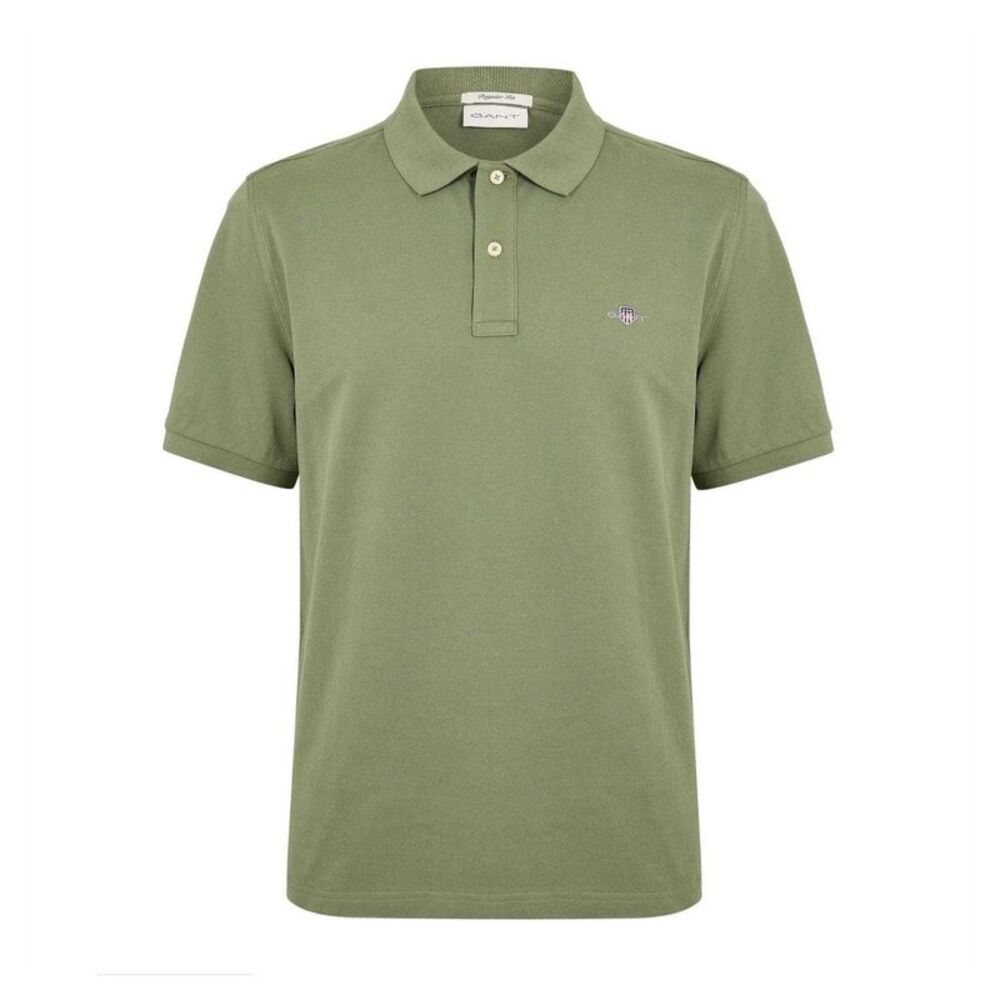 Gant Mens Pique Polo Shirt / Herb